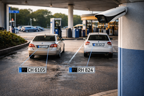 KI-Kamerasystem Autobahnraststätte